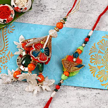 beautiful beads kundan bracelet Rakhi for sister and bhabhi | Buy Online Bracelet  Rakhi