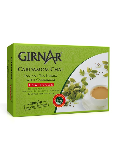 Girnar Instant Tea Premix W/ Cardamom (Low Sugar)