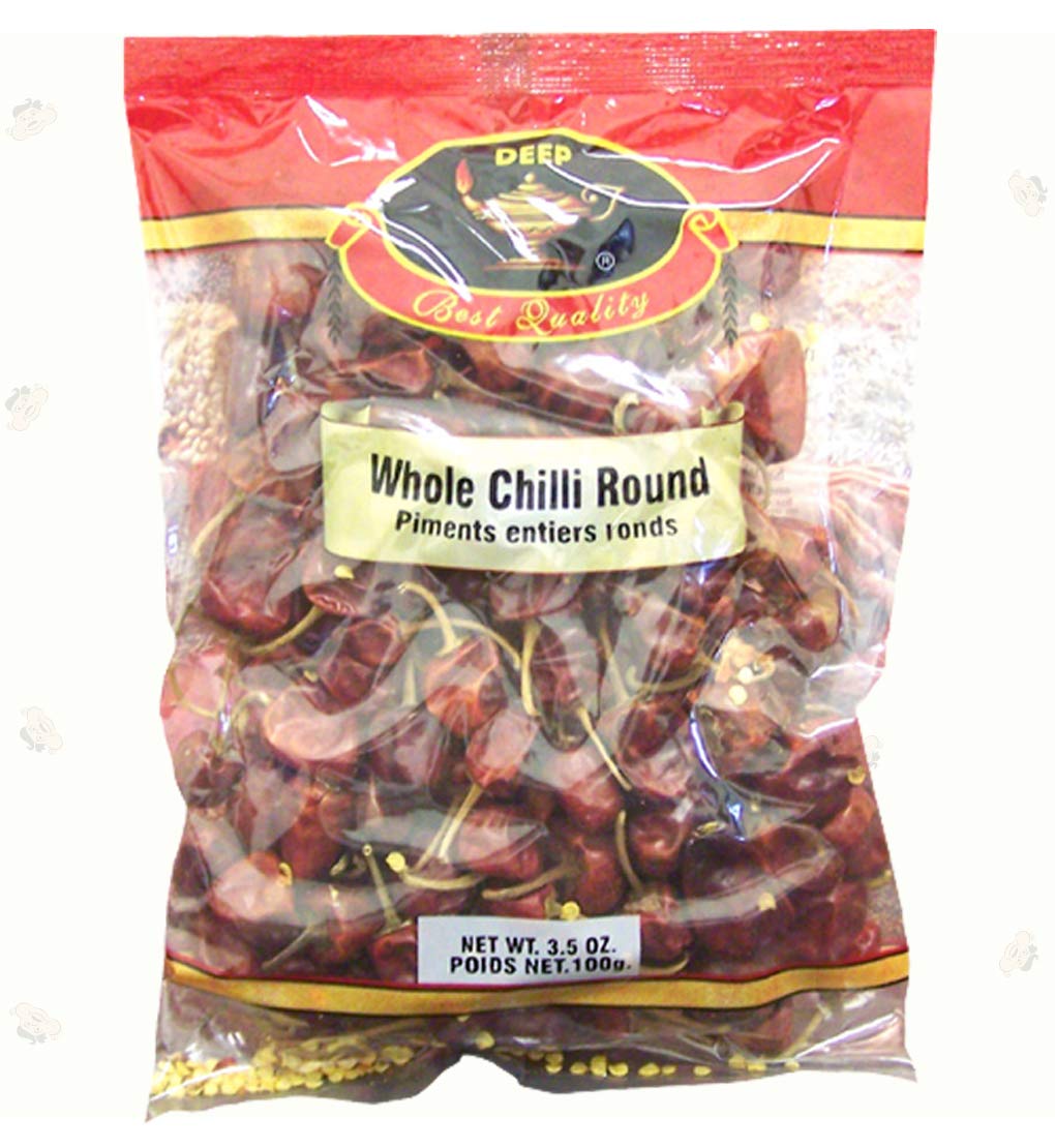 Swad Whole Round Chillies 3.5 Oz