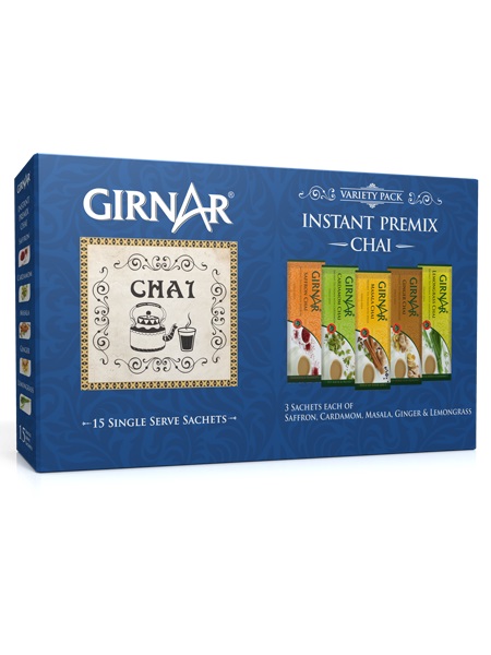 Girnar Instant Tea Premix Variety Cardamom Masala Ginger Lemon Pack 36 Sach Girnar Instant Tea Premix Variety Cardamom Masala Ginger Lemon Pack 36 Sach