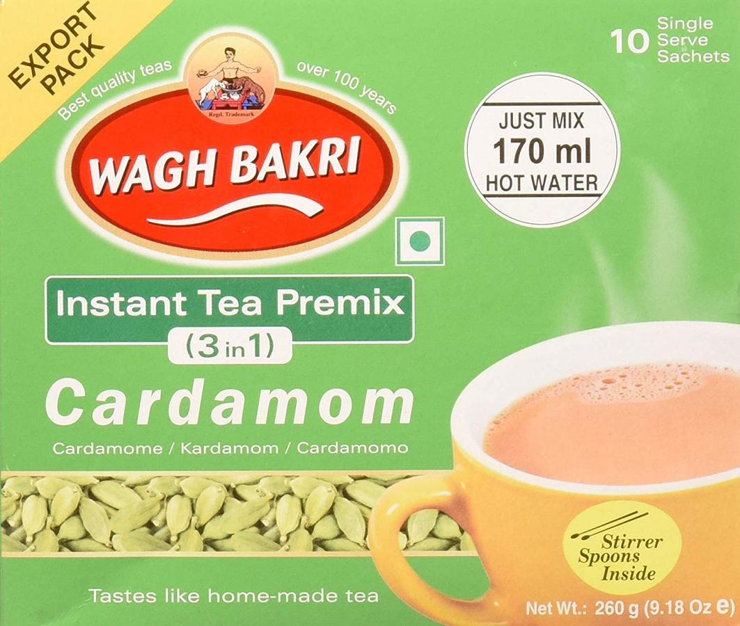Wagh Bakri Instant Cardamom Tea 3 In 1 10 Sachets #46588 | , USA - View #4