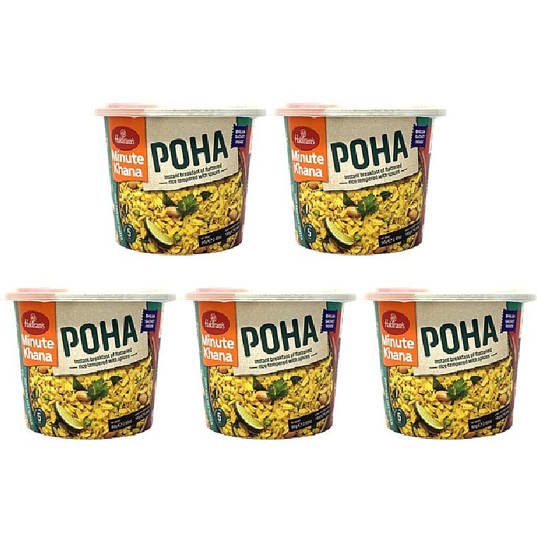Pack Of 5 - Haldiram's Minute Khana Poha - 80 Gm