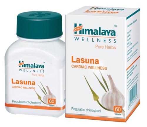 Himalaya Lasuna (Allium sativum) Wellness 60 Tablets Ayurveda Herbal Produc