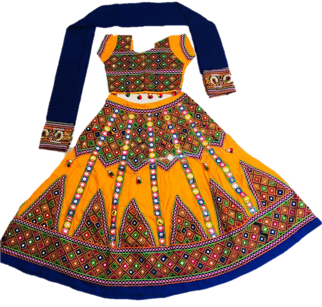 yellow chaniya choli for navratri