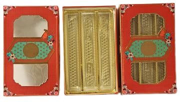 Fancy Design Empty Sweet Boxes w/ Traditional Printing - 500 Gms