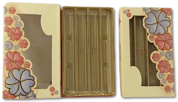 Decorative Fancy Empty Sweet Boxes w/ Floral Printing - 1 Kg