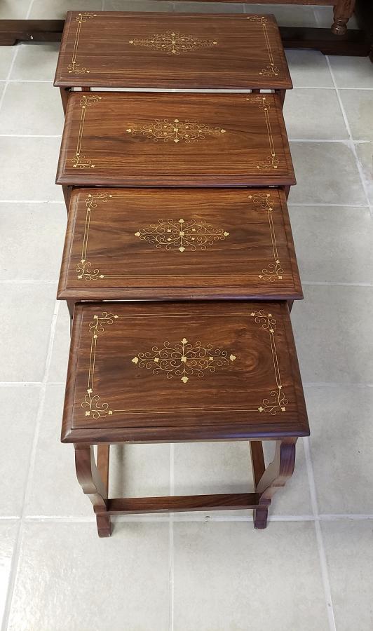 Hand Painted Nesting Table Set