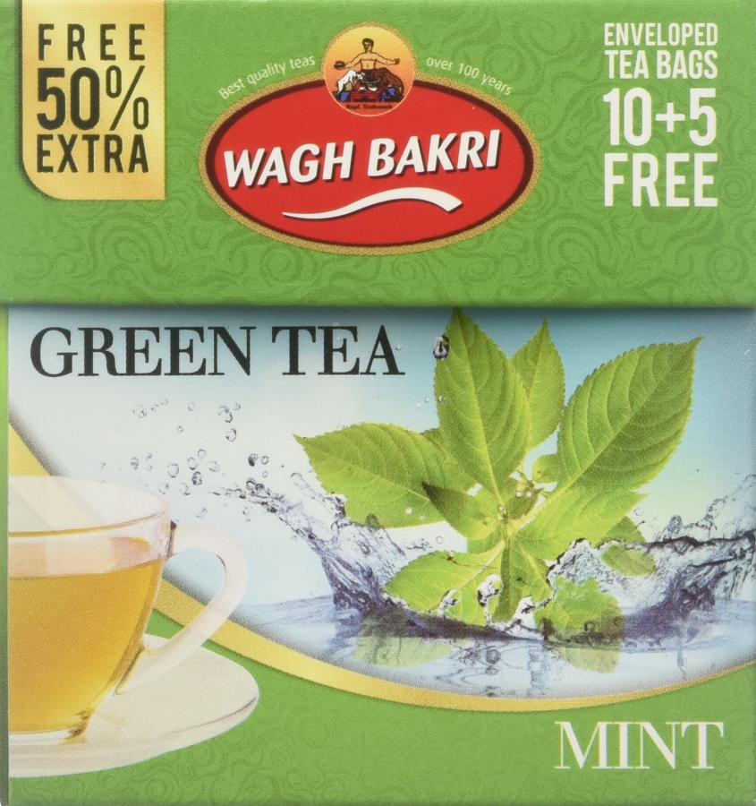 Wagh Bakri- Green tea Mint 25 teabags