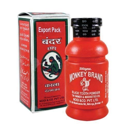 Monkey Brand Black Tooth Powder 200 gm
