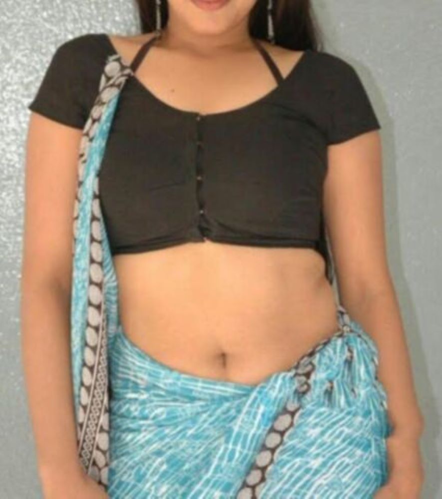 Low Back Black Crepe Choli / Sari Blouse #7254
