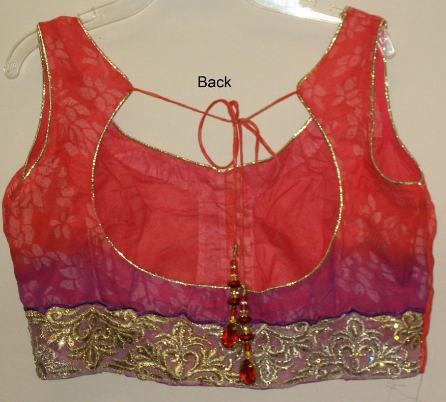 Choli 4014 Red Purple Net Jacquard Party Wear L Large size #4014 Choli 4014 Red Purple Net Jacquard Party Wear L Large size #4014