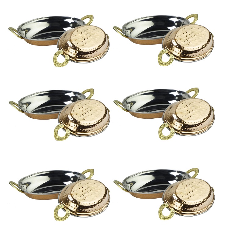 12 Pcs Copper Oval Dish for Serving at Restaurant (12oz or 16oz)