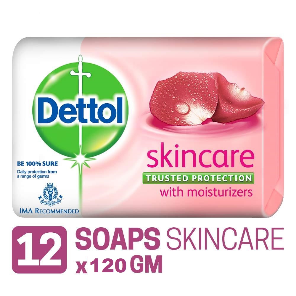 Dettol Skincare Soap w/ Moisturizers for Healthy Skin 120g Each X 12 Pcs Dettol Skincare Soap w/ Moisturizers for Healthy Skin 120g Each X 12 Pcs