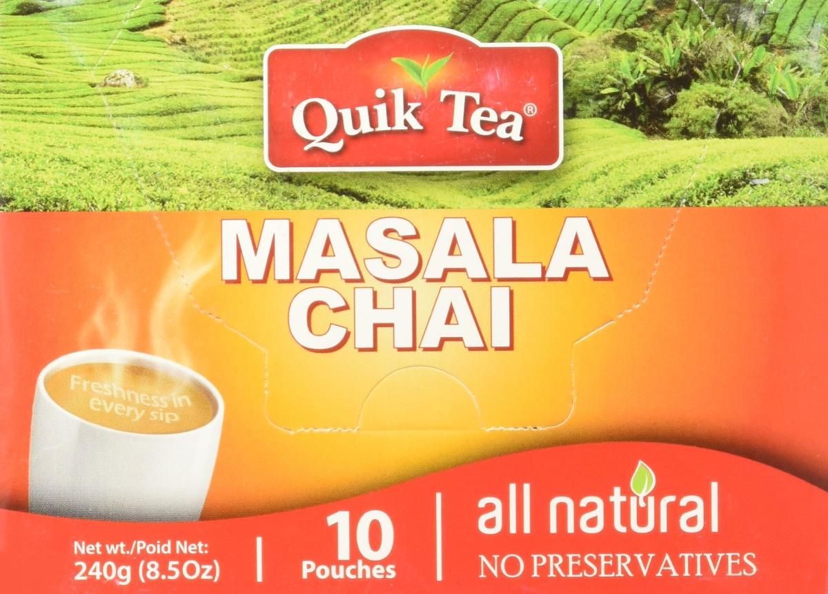 Quik Tea Masala Spiced Chai - 10 Pouches (Pack of 3 for a Total of 30 Pouches) Quik Tea Masala Spiced Chai - 10 Pouches (Pack of 3 for a Total of 30 Pouches)