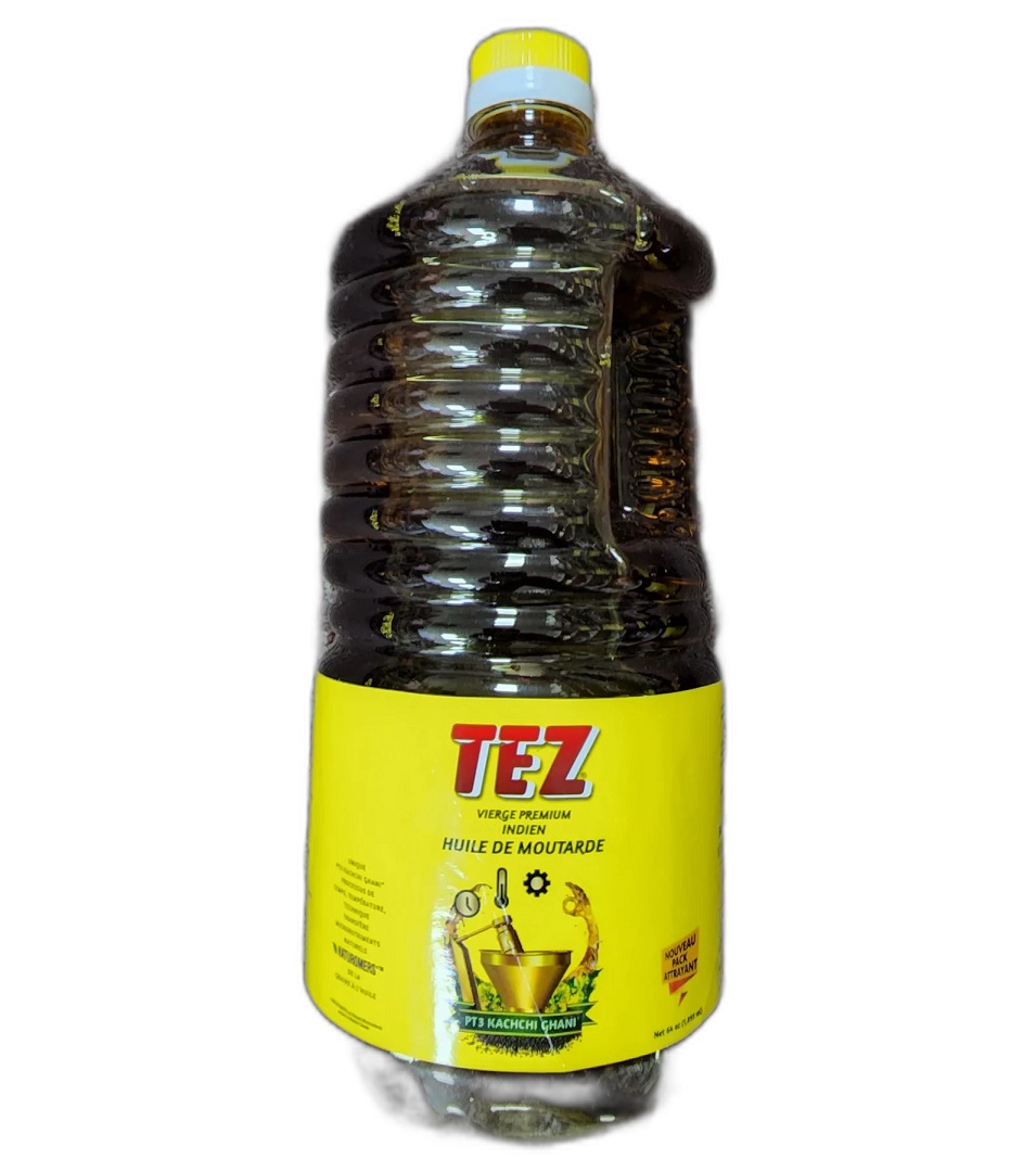 Tez Mustard Oil, 100% Pure & Natural Mustard Oil - 64 oz Tez Mustard Oil, 100% Pure & Natural Mustard Oil - 64 oz