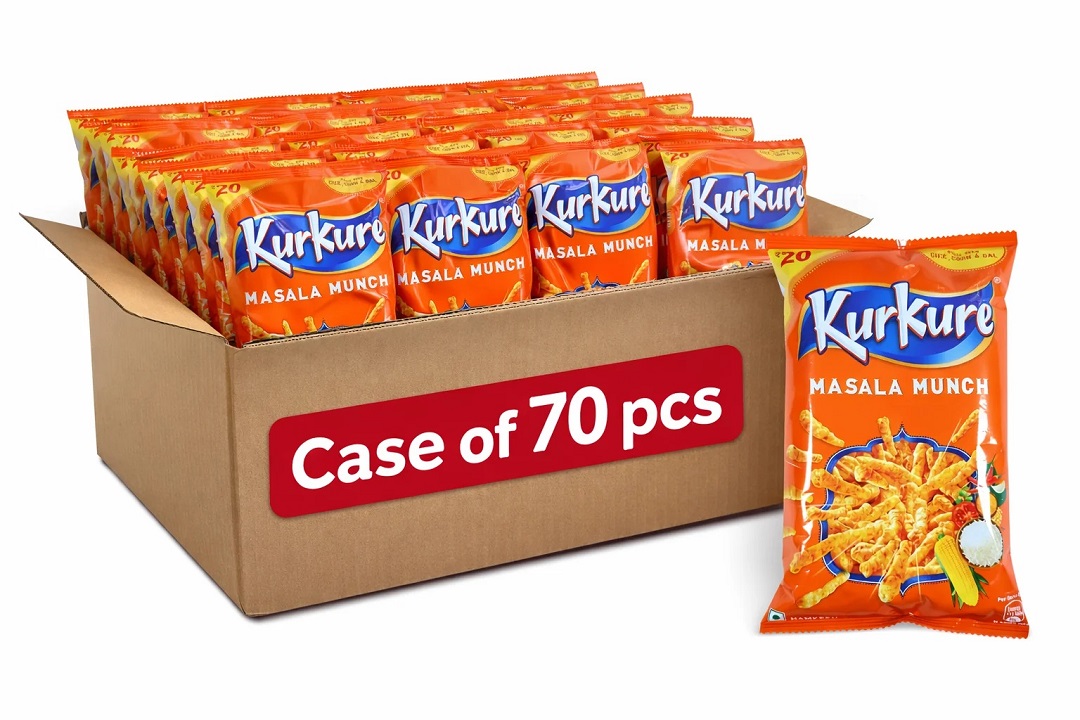Kurkure Masala Munch 55g Pack - Bulk - 1 Case / 70 Packs