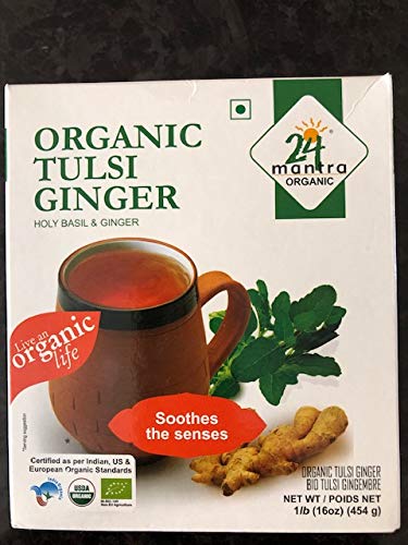 24 Mantra Organic Tulsi Ginger Tea 16 oz
