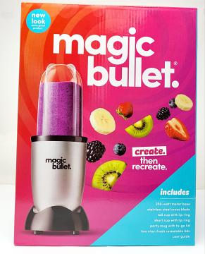 Magic Bullet Magic Bullet Silver & Black 250W Single Serve Blender