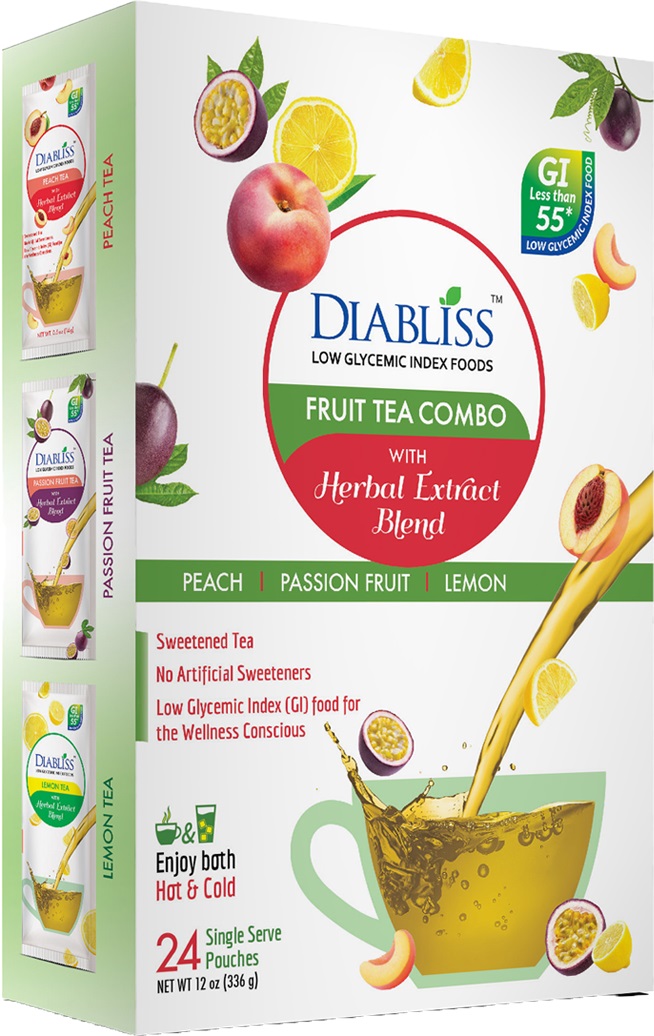 Diabliss Fruit Tea Variety Pack - 24 Single Serving Sachet Diabliss Fruit Tea Variety Pack - 24 Single Serving Sachet