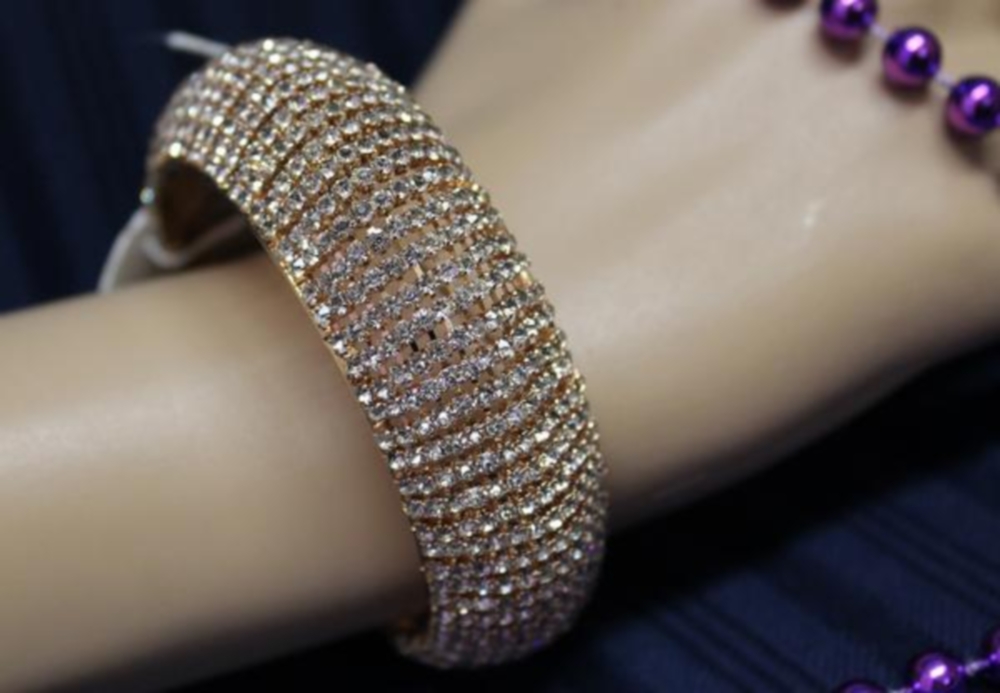 Golden Filigree Work Indian Bangle Kangan 2.8