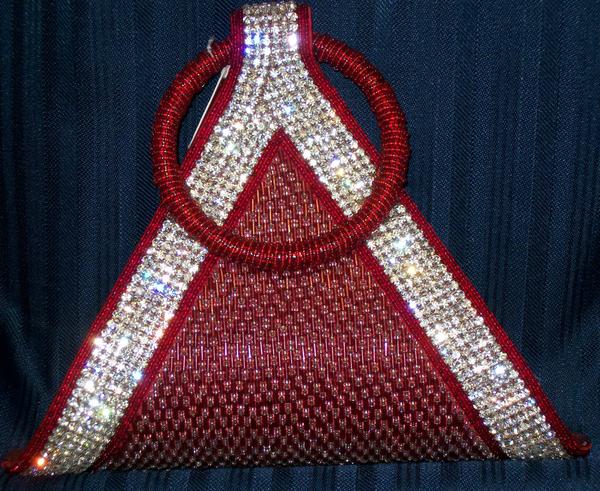 Fancy Handmade Clutch, Polygon Indian Designer Purse Handbag Fancy Handmade Clutch, Polygon Indian Designer Purse Handbag
