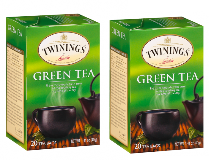 Twinings Green Tea – Net Wt : 1.41 Oz (40g) – 20 Individual Tea Bags (PACK OF 2)