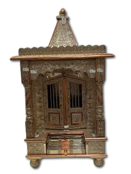 Aluminum Copper Oxidized Plated Temple Bells on Top w/Doors 17" & 22 " Aluminum Copper Oxidized Plated Temple Bells on Top w/Doors 17" & 22 "