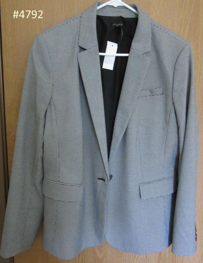 Ann Taylor Black & White Jacket suiting Coat Size 14 Ann Taylor Black & White Jacket suiting Coat Size 14