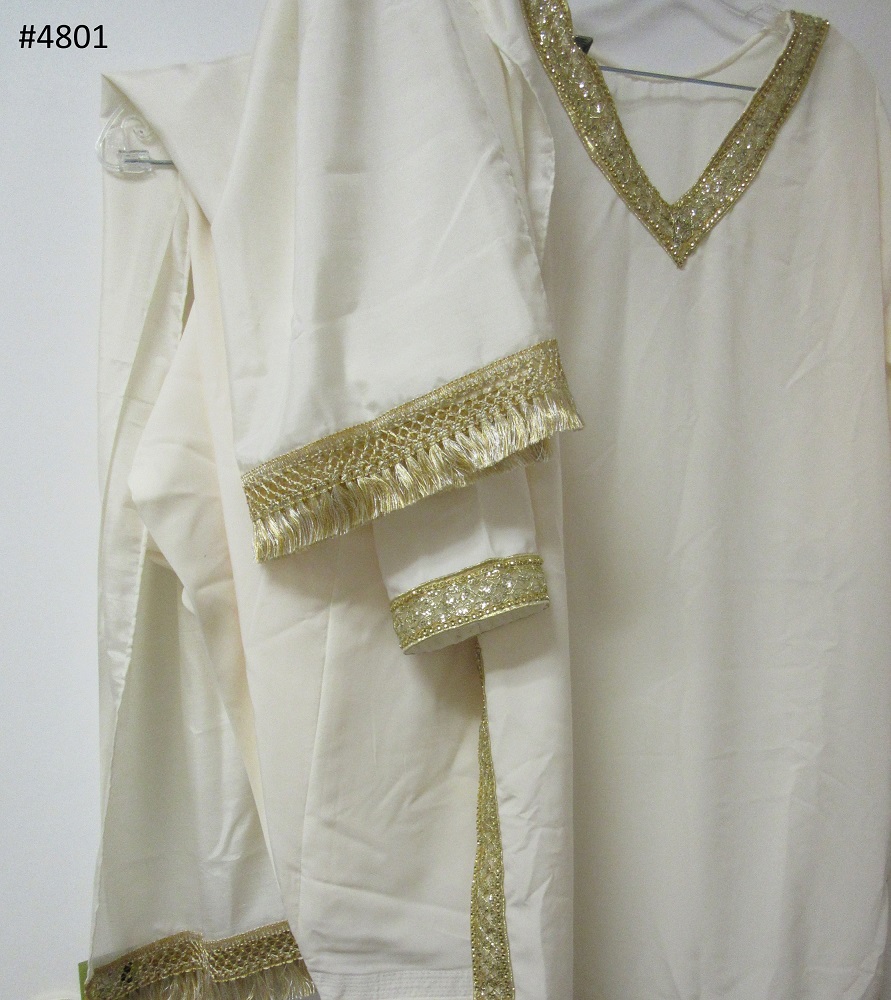 Suit 4801 Solid Ivory Crepe Salwar Kameez Dupatta Large Size Pakistani Suit Suit 4801 Solid Ivory Crepe Salwar Kameez Dupatta Large Size Pakistani Suit