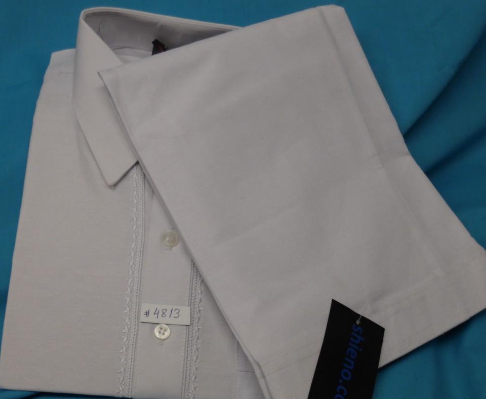 Men's Traditional White Cotton Blend Salwar Kameez Large Size #37267