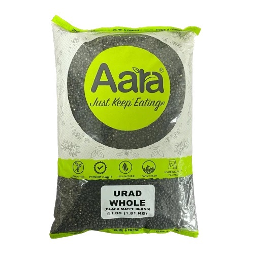 40lbs Wholesale Aara Udad Whole (Black Matpe Beans) 4lbs x10 Pack (1 Case) 40lbs Wholesale Aara Udad Whole (Black Matpe Beans) 4lbs x10 Pack (1 Case)