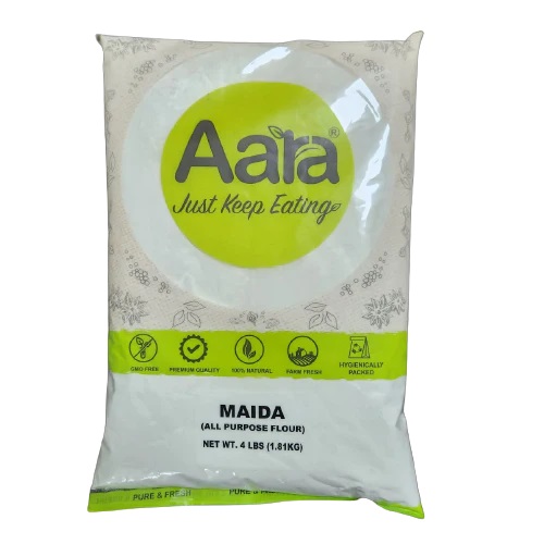 40 lbs Wholesale Aara Maida (White All Purpose Flour) - 4 lbs x 10 Bags 40 lbs Wholesale Aara Maida (White All Purpose Flour) - 4 lbs x 10 Bags