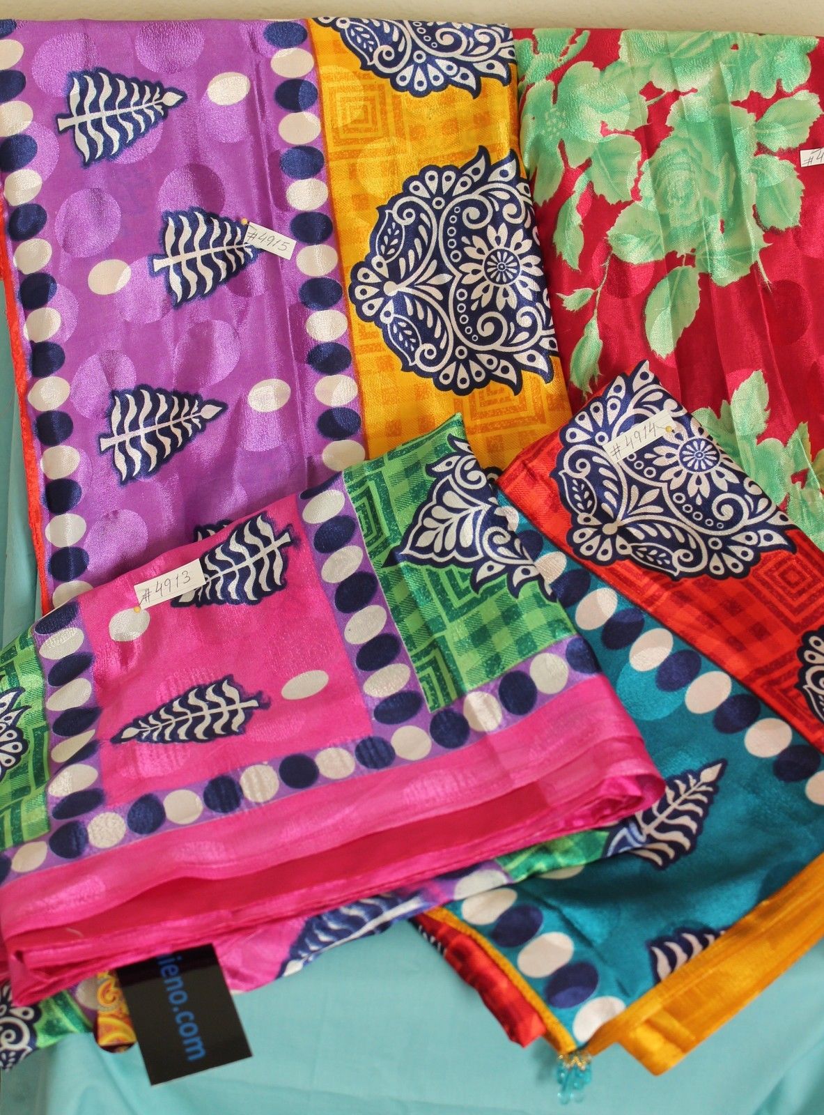 Beautiful Printed Sarees, Silk Finish Printed Sari w/ Blouse Piece Beautiful Printed Sarees, Silk Finish Printed Sari w/ Blouse Piece