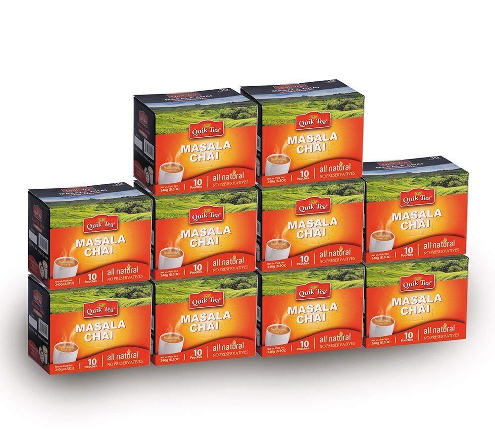 Chai Tea Latte - Masala Chai Tea 100 Latte Tea Pouches By QuikTea Chai Tea Latte - Masala Chai Tea 100 Latte Tea Pouches By QuikTea