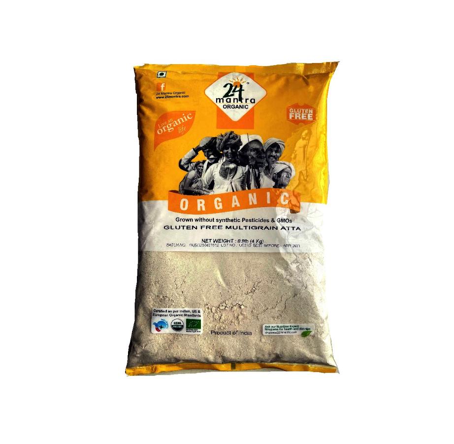 24 Mantra Organic Gluten Free Multigrain Atta 8.8 lbs
