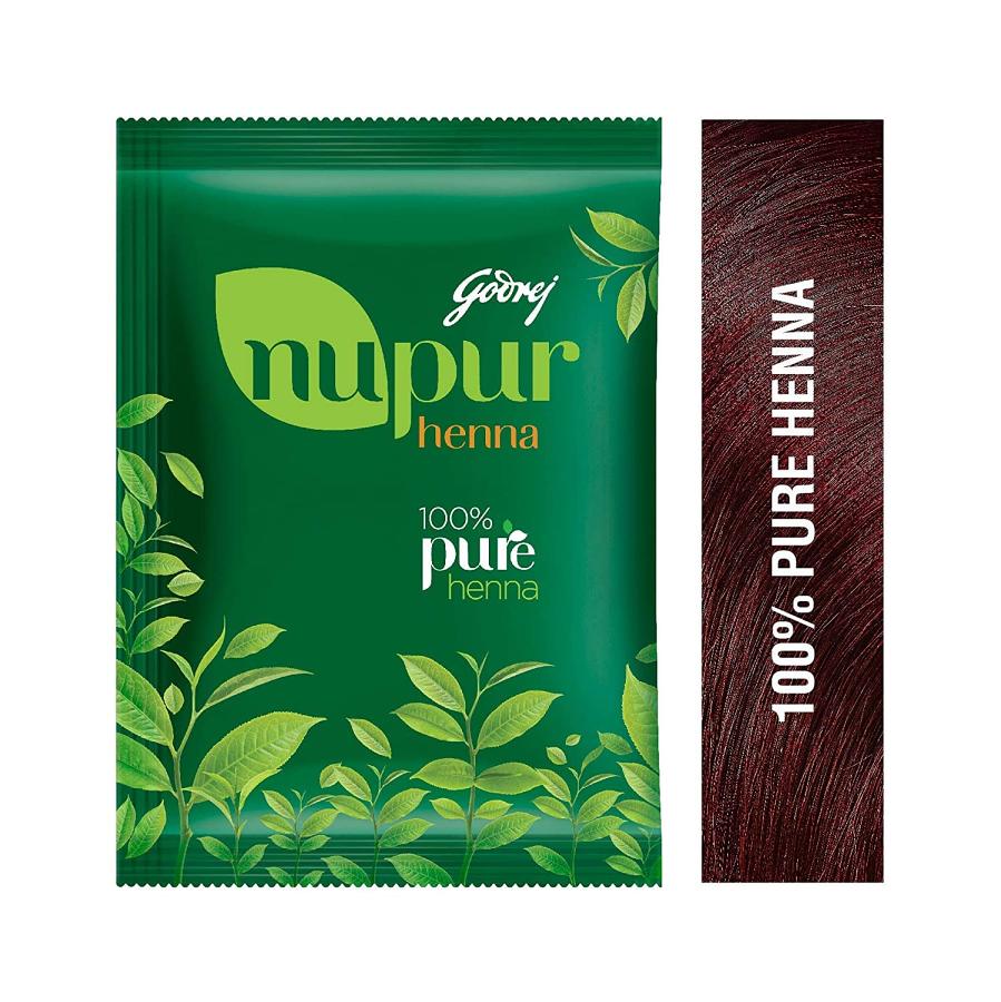 Nupur Natural Henna w/ Goodness of 9 Herbs for Silky & Shiny Hair 3 Pack (3 x 120 g)