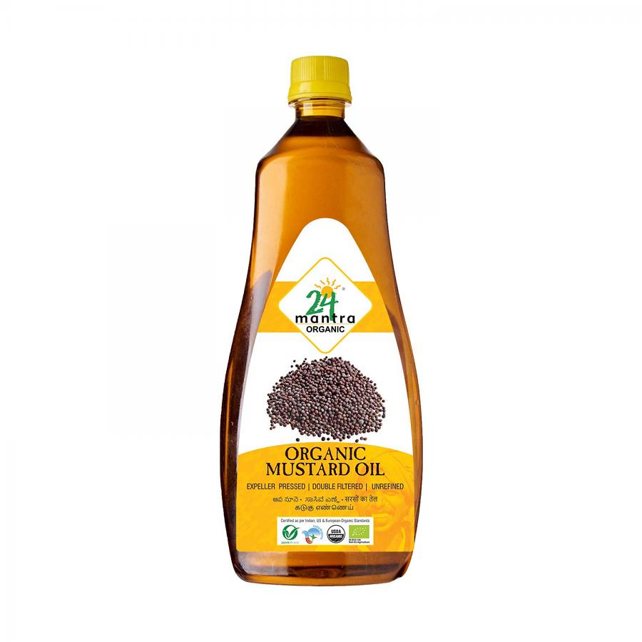 24 Mantra Organic Mustard Oil 1 Litre
