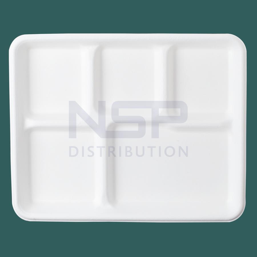 NSP Distribution 5 Compartment Plate 500pcs