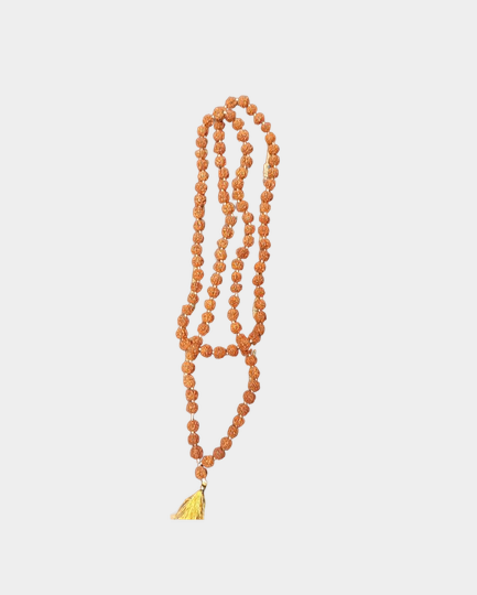 Rudraksha Holy Hindu 108+1 Beads Rosary Mala 7 mm Necklace Energized