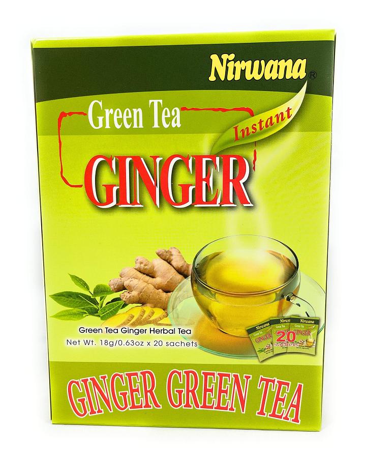 Nirvana Green Tea Ginger Tea Sachets 22 sachetsx 063 oz 55910 Buy