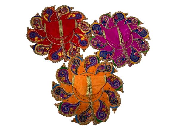 Bal Gopal/Laddu Gopal/Thakurji Poshak/Vastra for 3 to 5 Inches Idols # 51 Bal Gopal/Laddu Gopal/Thakurji Poshak/Vastra for 3 to 5 Inches Idols # 51
