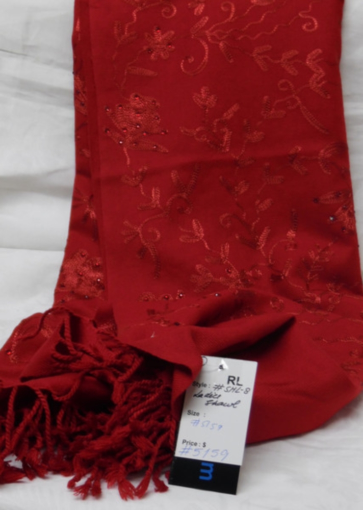 Woolen Shawl Wrap, Pashmina Angora Kashmiri Wool Blend Shawl