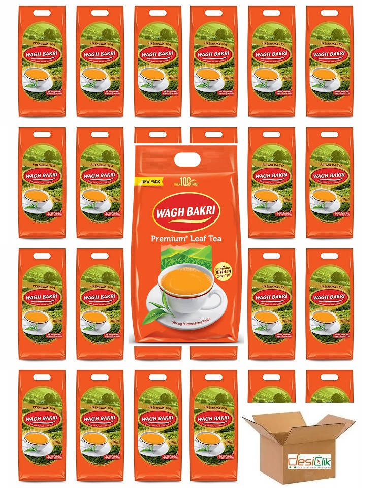 24 Lbs Wholesale Wagh Bakri International Blend (1 Case, 1 lb x 24 pack) 24 Lbs Wholesale Wagh Bakri International Blend (1 Case, 1 lb x 24 pack)