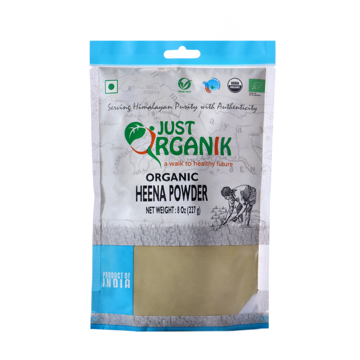 Just Organik Organic Henna Powder, (Mehandi) 8 Oz 52794 Buy Henna