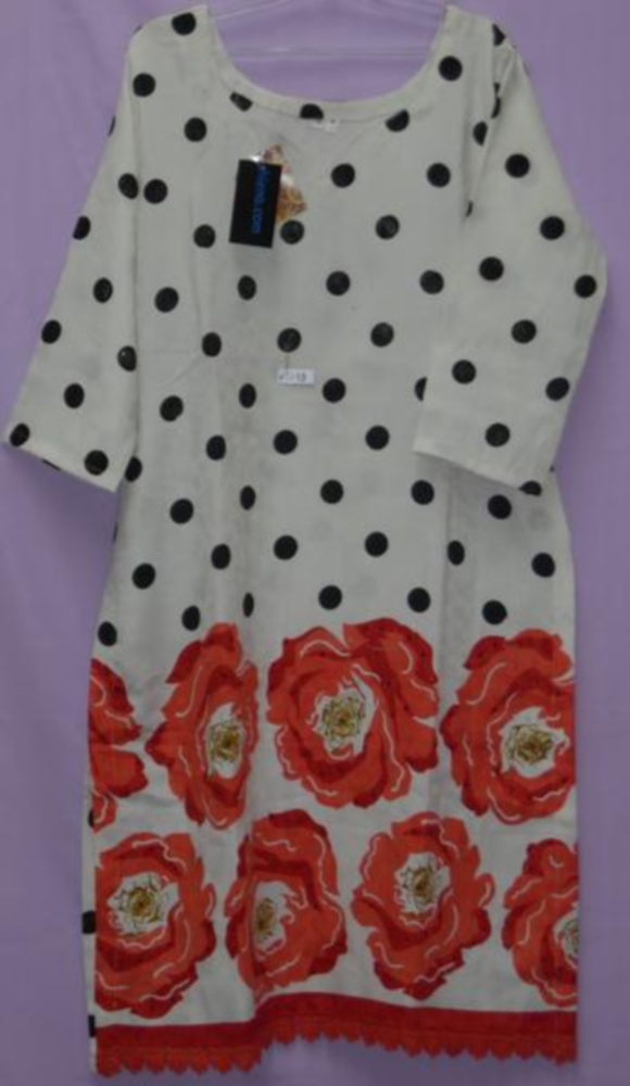Polka Dot Winter Wear Readymade Salwar Kameez Dupatta M/L Polka Dot Winter Wear Readymade Salwar Kameez Dupatta M/L