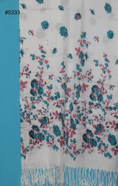 Shawl 5332 Ivory Green Pashmina Angora Kashmiri Winter Shawl Wrap Shieno Shawl 5332 Ivory Green Pashmina Angora Kashmiri Winter Shawl Wrap Shieno