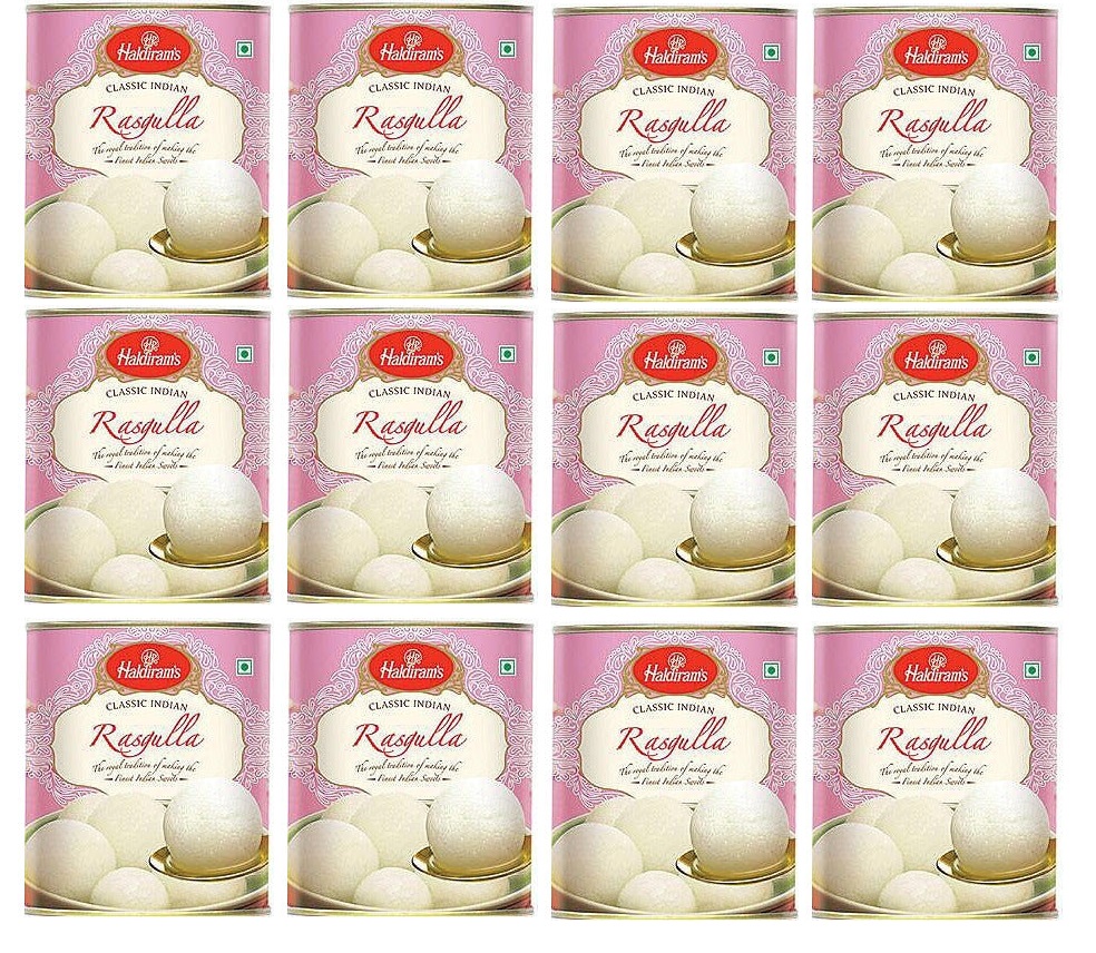 Wholesale Haldiram Rasgulla 1 Kg  X 12 Tins (1 Case)