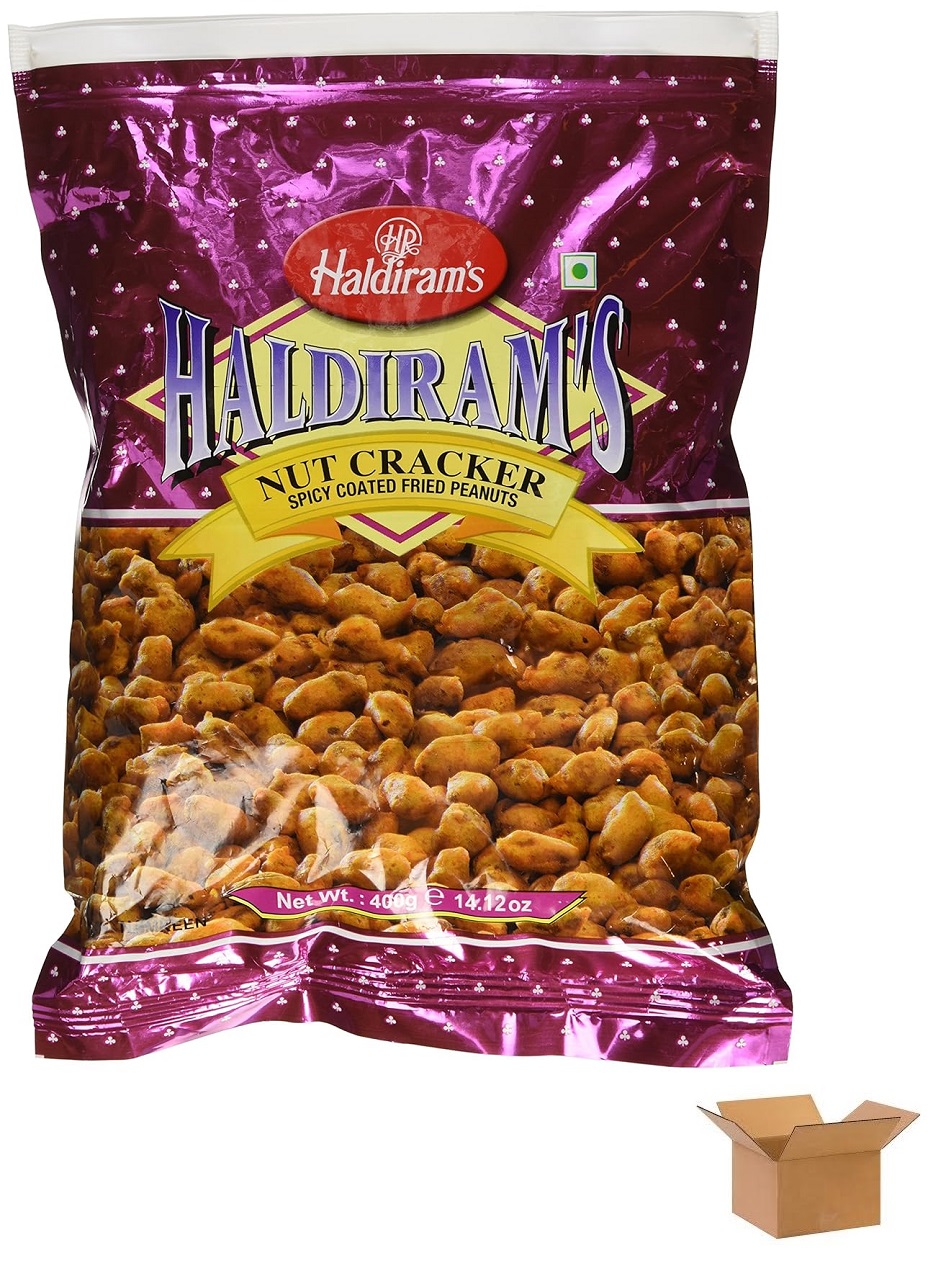 Wholesale Haldiram Spicy Coated Fried Nut Cracker 400 gm X 24 Packs Wholesale Haldiram Spicy Coated Fried Nut Cracker 400 gm X 24 Packs