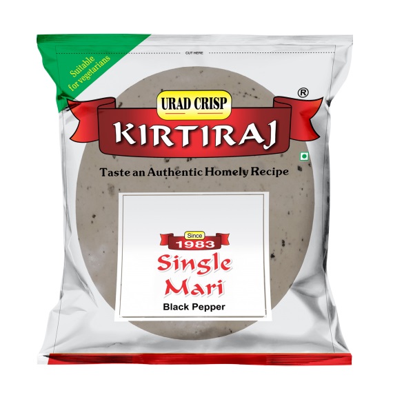 Kirtiraj Single Mari Papad (Black Pepper) - 200gm