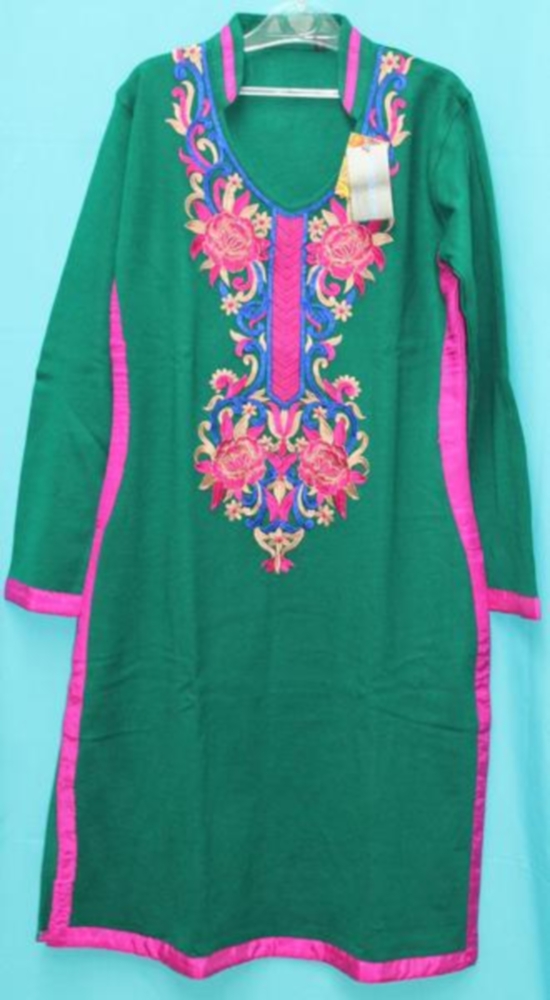 Embroidered Green Kurta Kameez Tunic for Women (L40) Embroidered Green Kurta Kameez Tunic for Women (L40)